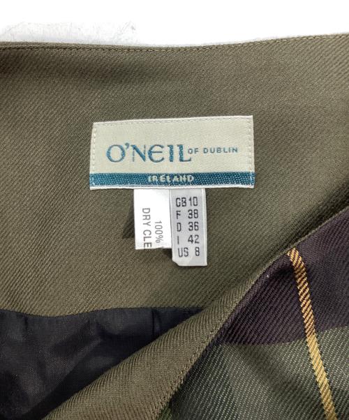 O'NEIL OF DUBLIN（オニールオブダブリン）O'NEIL OF DUBLIN (オニールオブダブリン) martinique (マルティニーク) 巻きスカート オリーブ サイズ:10の古着・服飾アイテム