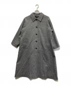 mizuiro-indミズイロインド）の古着「ウール混ステンカラーコート」｜グレー