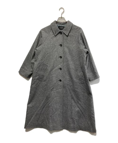 mizuiro-ind（ミズイロインド）mizuiro-ind (ミズイロインド) ウール混ステンカラーコート グレー サイズ:Freeの古着・服飾アイテム