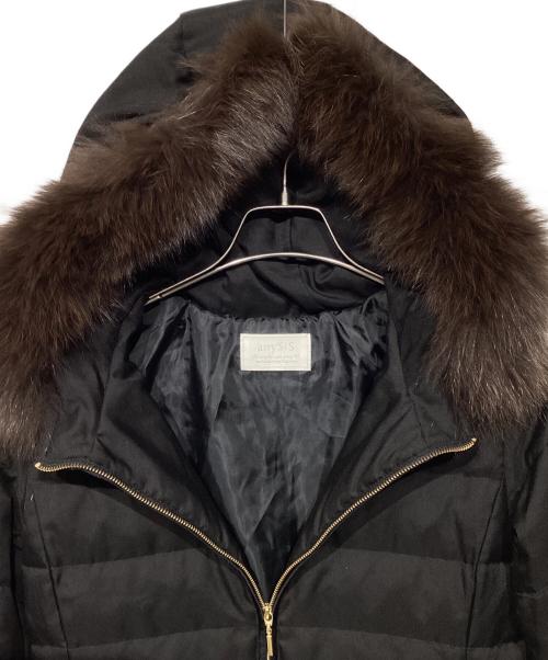 any Sis（エニィスィス）any Sis (エニィスィス) リッチファーフードロングダウン ブラック サイズ:2の古着・服飾アイテム