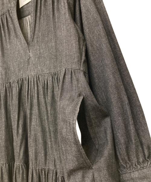 Healthy DENIM（ヘルシーデニム）Healthy denim (ヘルシーデニム) カフタンワンピース ブラック サイズ:Lの古着・服飾アイテム