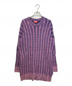 DIESELディーゼル）の古着「Vネックニットワンピース」｜ピンク