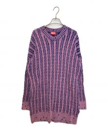 DIESEL（ディーゼル）の古着「Vネックニットワンピース」｜ピンク