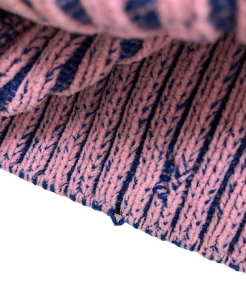 DIESEL（ディーゼル）DIESEL (ディーゼル) Vネックニットワンピース ピンク サイズ:Mの古着・服飾アイテム