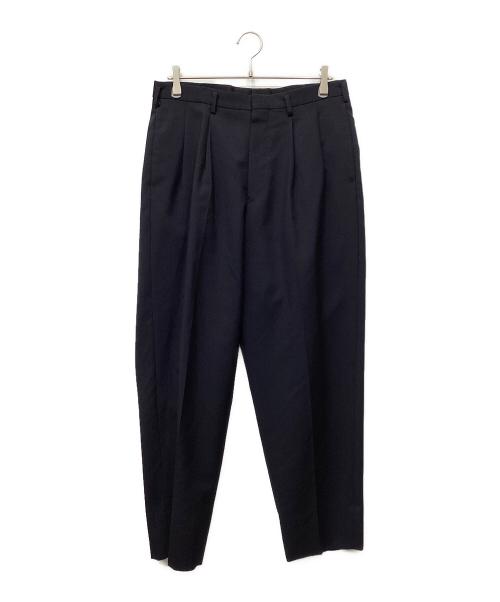 HEUGN（ユーゲン）HEUGN (ユーゲン) GEORGE ウールソリッド2Pテーパードパンツ ネイビー サイズ:3の古着・服飾アイテム