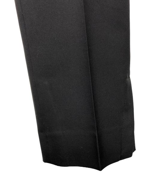 CINOH（チノ）CINOH (チノ) ダブルクロスサイドベンツパンツ ブラック サイズ:36の古着・服飾アイテム