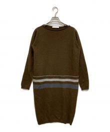 Fabiana Filippi（ファビアナフィリッピ）の古着「ニットワンピース」｜ブラウン