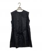 YOKO CHANヨーコチャン）の古着「ノースリーブブラウス」｜ネイビー