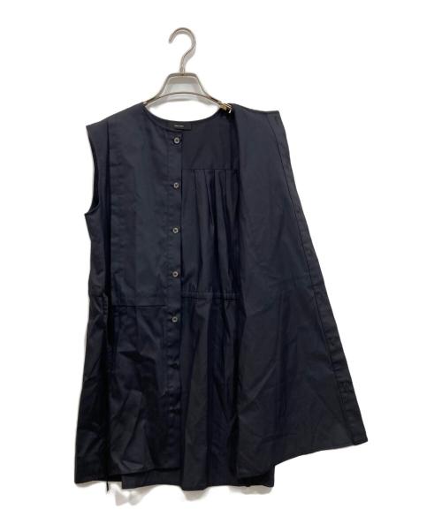 YOKO CHAN（ヨーコチャン）YOKO CHAN (ヨーコチャン) ノースリーブブラウス ネイビー サイズ:Freeの古着・服飾アイテム