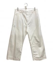 STUDIO NICHOLSON（スタジオ ニコルソン）の古着「PYAD SELVEDGE DENIM」｜ホワイト