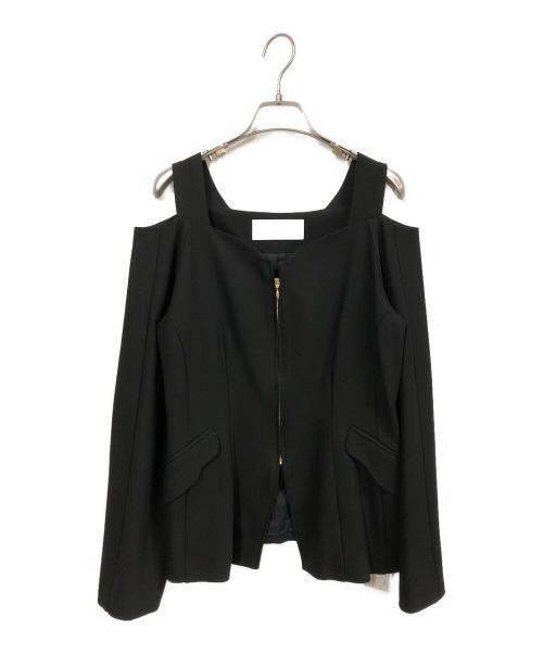 MURRAL（ミューラル）MURRAL (ミューラル) Melt off shoulder jacket ブラック サイズ:2の古着・服飾アイテム