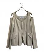 MURRALミューラル）の古着「Melt off shoulder jacket」｜ベージュ