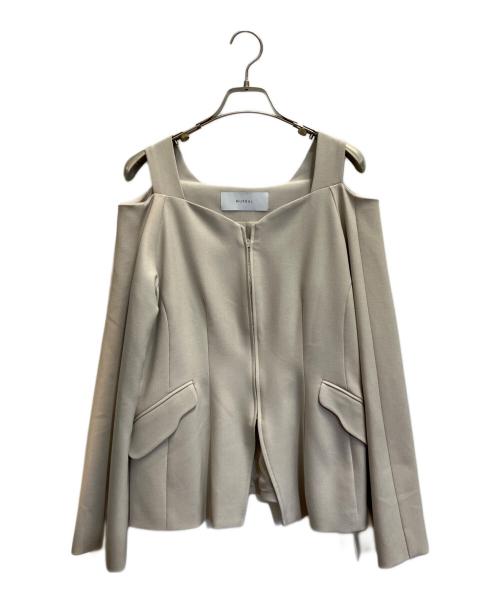 MURRAL（ミューラル）MURRAL (ミューラル) Melt off shoulder jacket ベージュ サイズ:2の古着・服飾アイテム