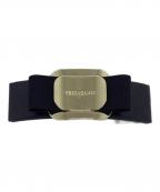 Ferragamoフェラガモ）の古着「ヴァラレザーバレッタ」｜ブラック