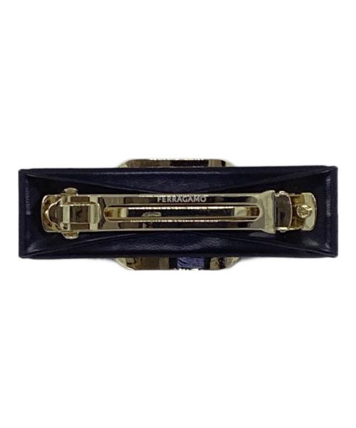 Ferragamo（フェラガモ）Ferragamo (フェラガモ) ヴァラレザーバレッタ ブラックの古着・服飾アイテム