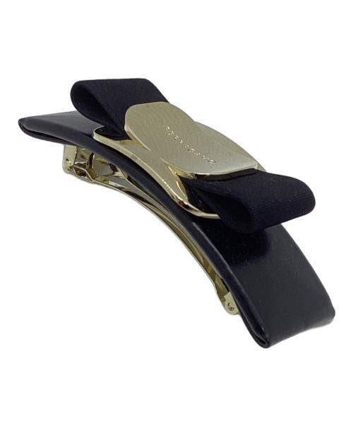 Ferragamo（フェラガモ）Ferragamo (フェラガモ) ヴァラレザーバレッタ ブラックの古着・服飾アイテム