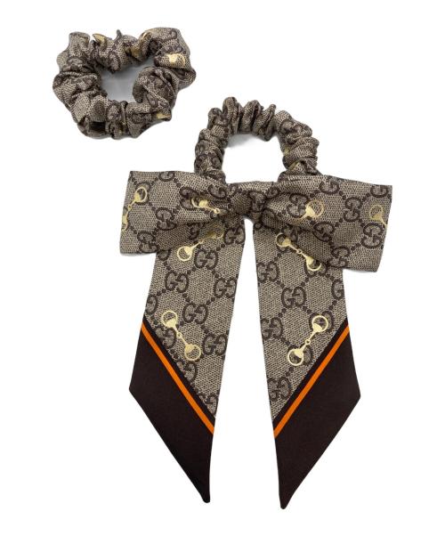 GUCCI（グッチ）GUCCI (グッチ) GG シルク シュシュ セットの古着・服飾アイテム