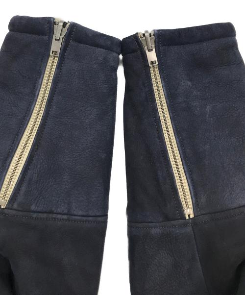 NIGEL CABOURN（ナイジェルケーボン）NIGEL CABOURN (ナイジェルケーボン) CLOSED (クローズド) リバーシブルムートンジャケット ネイビー サイズ:Lの古着・服飾アイテム