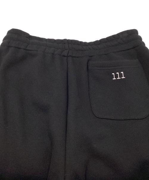 111（トリプルワン）111 (トリプルワン) スウェットパンツ ブラック サイズ:P-1の古着・服飾アイテム