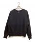 111 (トリプルワン) クルーネックスウェット ブラック サイズ:不明：12000円