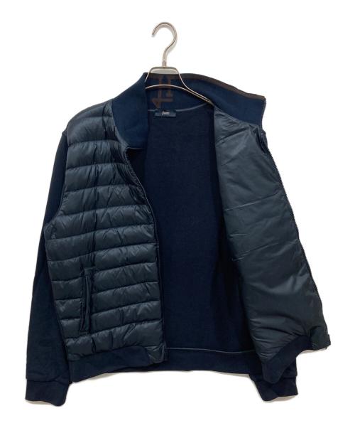 HERNO（ヘルノ）HERNO (ヘルノ) OBLIQUE COTTON SWEATER & NYLON ULTRALIGHT BOMBER ネイビー サイズ:54の古着・服飾アイテム
