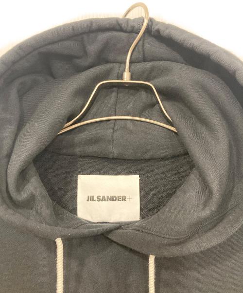 JIL SANDER+（ジルサンダープラス）JIL SANDER+ (ジルサンダープラス) プルオーバーパーカー ブラック サイズ:Ｍの古着・服飾アイテム