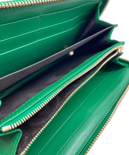 GUCCI（グッチ）GUCCI (グッチ) ジップアラウンドウォレット/GGマトラッセ グリーンの古着・服飾アイテム