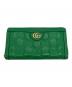 GUCCI（グッチ）の古着「ジップアラウンドウォレット/GGマトラッセ」｜グリーン