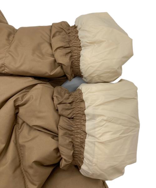 ORCIVAL（オーシバル）ORCIVAL (オーシバル) Polyester Taffeta Round Neck Long Coat ノーカラーダウンコート ブラウン サイズ:2の古着・服飾アイテム