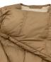 中古・古着 ORCIVAL (オーシバル) Polyester Taffeta Round Neck Long Coat ノーカラーダウンコート ブラウン サイズ:2：15000円