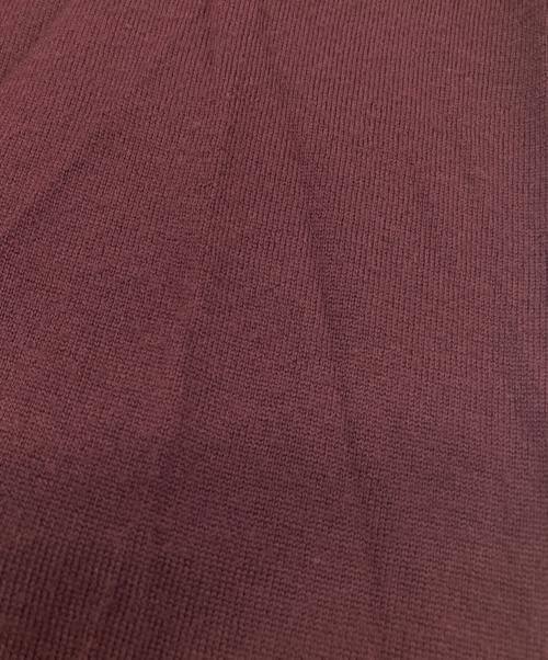 POLO RALPH LAUREN（ポロ・ラルフローレン）POLO RALPH LAUREN (ポロ・ラルフローレン) ウールVネックニット ボルドー サイズ:Mの古着・服飾アイテム
