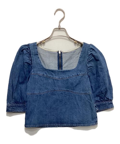 gajess（ガジェス）gajess (ガジェス) Muguet Blouse インディゴ サイズ:36の古着・服飾アイテム