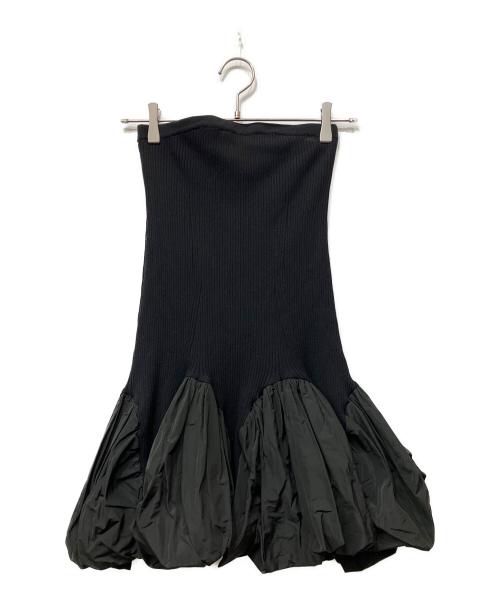 SORIN（ソリン）SORIN (ソリン) Rib Deformed Hem Bare Dress ブラック サイズ:38の古着・服飾アイテム