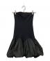 SORIN（ソリン）の古着「Rib Deformed Hem Bare Dress」｜ブラック