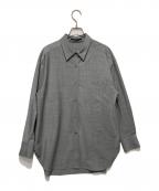 AP STUDIOエーピーストゥディオ）の古着「Grey wool SH/グレーウールシャツ」｜グレー
