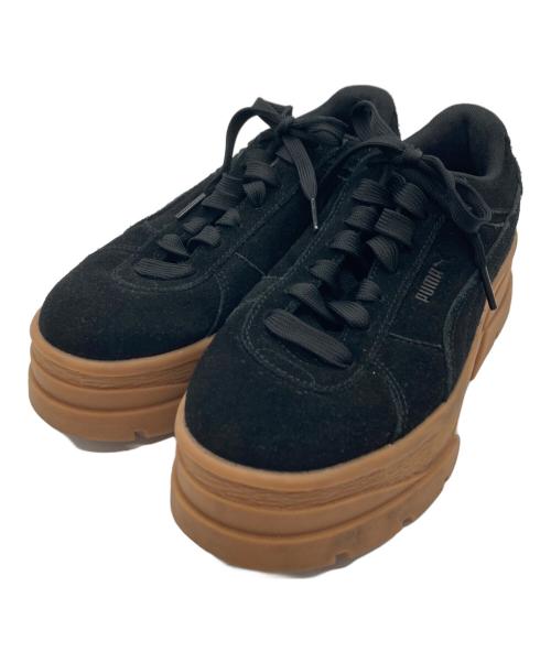 PUMA（プーマ）PUMA (プーマ) ローカットスニーカー ブラック×ベージュ サイズ:23の古着・服飾アイテム