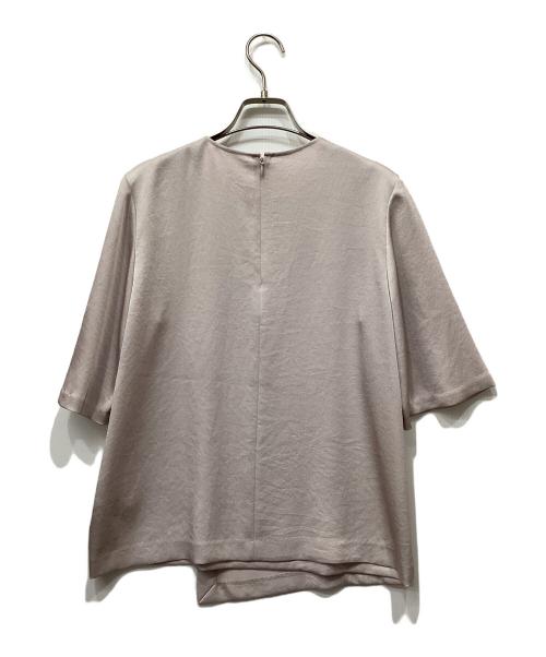icB（アイシービー）icB (アイシービー) サテンクレープTブラウス ピンク サイズ:4の古着・服飾アイテム