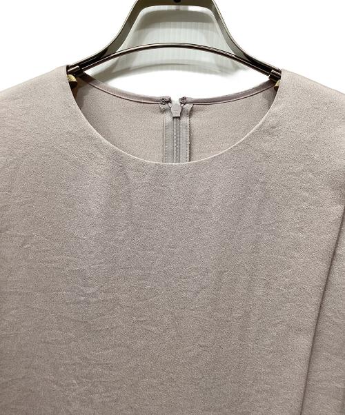 icB（アイシービー）icB (アイシービー) サテンクレープTブラウス ピンク サイズ:4の古着・服飾アイテム