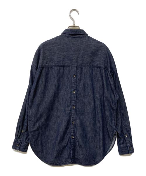 YANUK（ヤヌーク）YANUK (ヤヌーク) バックボタンシャツ インディゴ サイズ:Sの古着・服飾アイテム