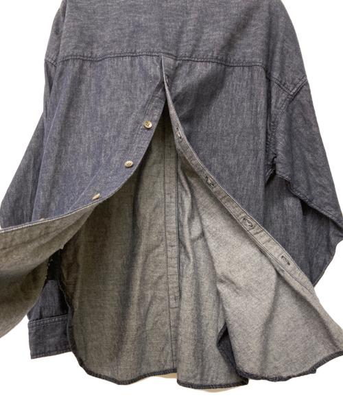 YANUK（ヤヌーク）YANUK (ヤヌーク) バックボタンシャツ インディゴ サイズ:Sの古着・服飾アイテム