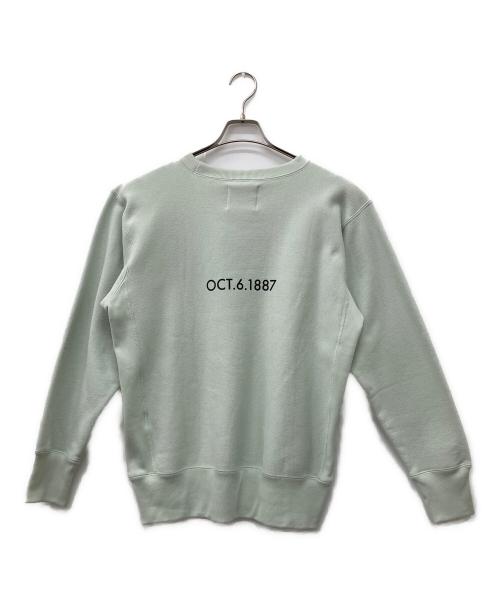 Champion REVERSE WEAVE（チャンピオン リバース ウィーブ）Champion REVERSE WEAVE (チャンピオン リバース ウィーブ) V.A.TOKYO プリントスウェット ミントグリーン サイズ:L 未使用品の古着・服飾アイテム