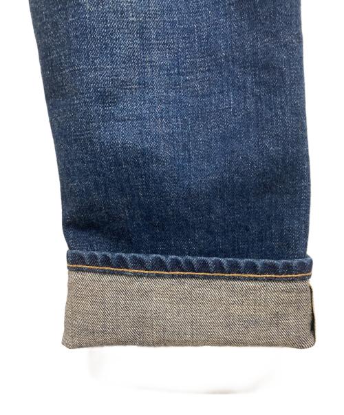 SOPHNET.（ソフネット）SOPHNET. (ソフネット) DAMAGED STRETCH DENIM TAPERED PANTS ブルー サイズ:Lの古着・服飾アイテム