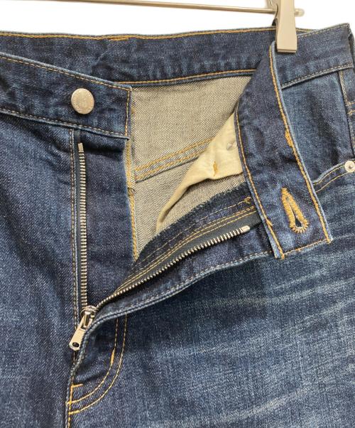 SOPHNET.（ソフネット）SOPHNET. (ソフネット) DAMAGED STRETCH DENIM TAPERED PANTS ブルー サイズ:Lの古着・服飾アイテム