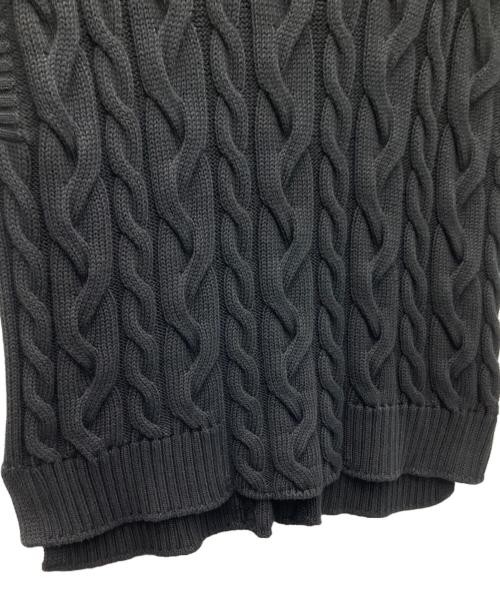 'S Max Mara（エスマックスマーラ）'S Max Mara (エスマックスマーラ) コットンケーブルベスト ブラック サイズ:Mの古着・服飾アイテム