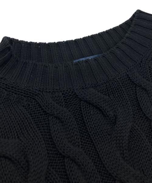 'S Max Mara（エスマックスマーラ）'S Max Mara (エスマックスマーラ) コットンケーブルベスト ブラック サイズ:Mの古着・服飾アイテム
