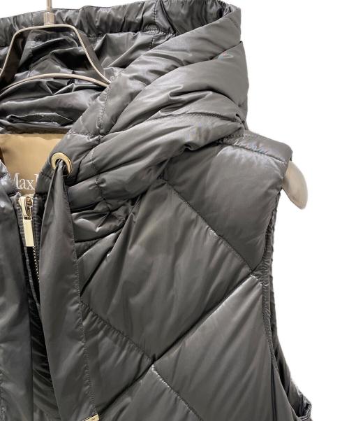 MaxMara（マックスマーラ）MaxMara (マックスマーラ) Water-Repellent Midi Gilet Women Blu グレー サイズ:40の古着・服飾アイテム