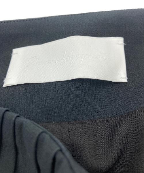 Mame Kurogouchi（マメクロゴウチ）Mame Kurogouchi (マメクロゴウチ) Dry Touch Cotton High Waisted Trousers/ドライタッチコットンハイウエストトラウザーズ ブラック サイズ:1の古着・服飾アイテム