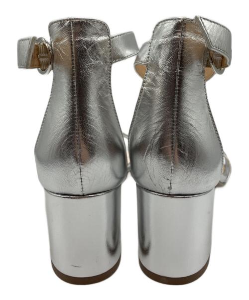 FABIO RUSCONI（ファビオルスコーニ）FABIO RUSCONI (ファビオルスコーニ) クロスデザインサンダル シルバー サイズ:37の古着・服飾アイテム