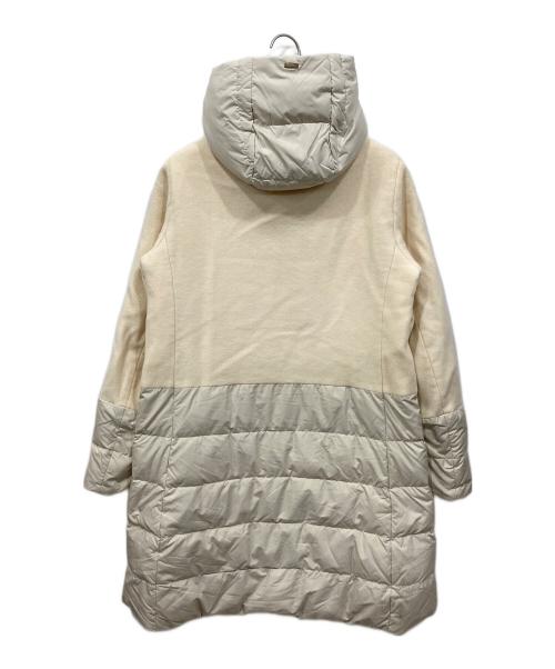 HERNO（ヘルノ）HERNO (ヘルノ) ウール切替ダウンコート アイボリー サイズ:44の古着・服飾アイテム