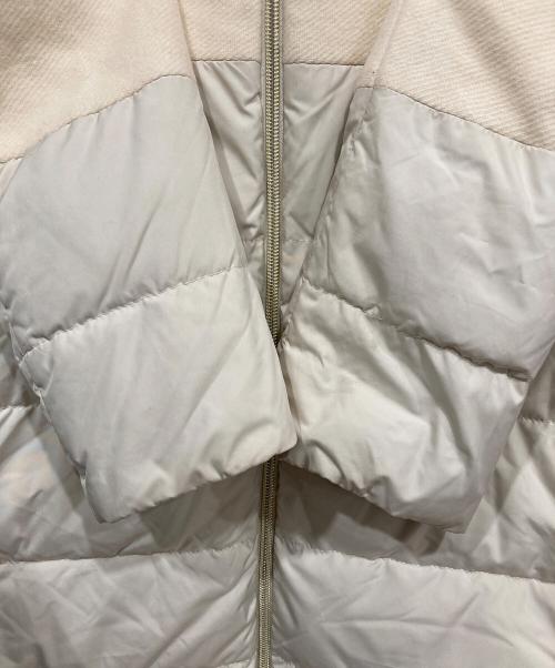 HERNO（ヘルノ）HERNO (ヘルノ) ウール切替ダウンコート アイボリー サイズ:44の古着・服飾アイテム
